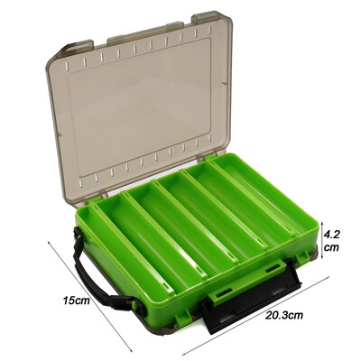 Cutii de articole de pescuit X-Large Recipient de momeală cu strat dublu Depozitare portabil pentru momeli Compartimente multiple pentru instrumente de pescuit Carcasă din plastic Pesca