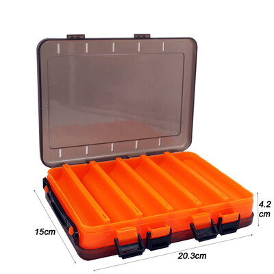 Cutii de articole de pescuit X-Large Recipient de momeală cu strat dublu Depozitare portabil pentru momeli Compartimente multiple pentru instrumente de pescuit Carcasă din plastic Pesca