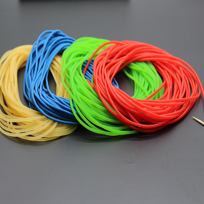 2 mm gumový pevný elastický gumený vlasec 10 m gumený vlasec na rybolov tradičný hladký okrúhly elastický vlasec na viazanie rýb