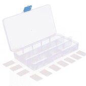 10/15/24 Kutija s rešetkama Kutija za ribolov Kutija za ribolov Potrepštine za ribolov Plastična kutija za pribor Squid Jig Tvrda varalica Torbica za alat za mamce Udice