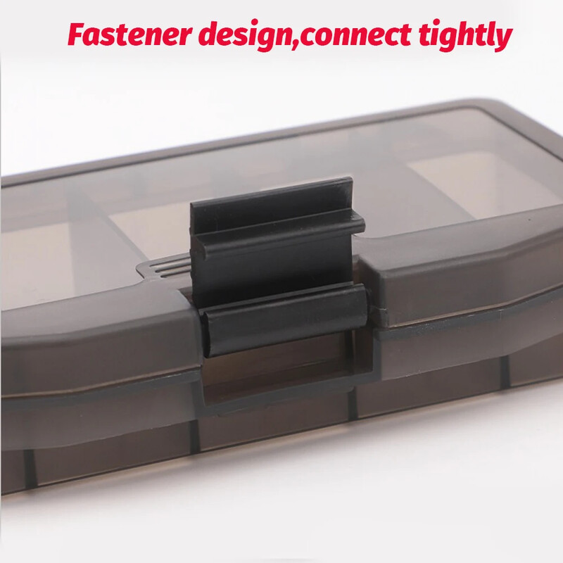 Cutie portabilă de pescuit cu 5 compartimente, container spațial, cârlig pentru momeală, unelte, instrumente de evaluare, cutii pentru crap, suport pentru pescuit, cutie de depozitare