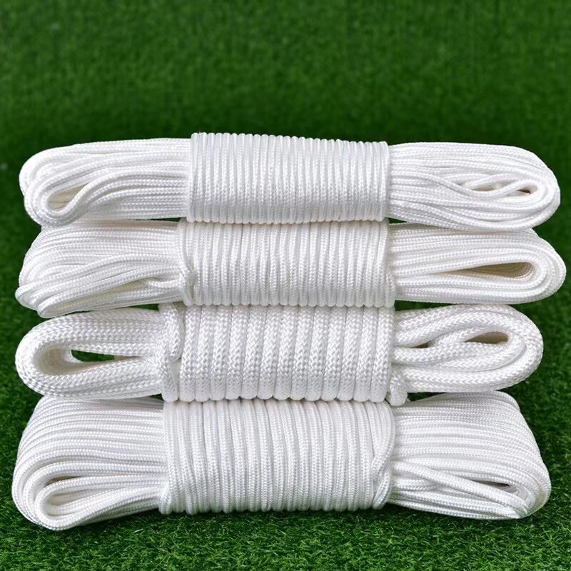 Záchranné lano so silným magnetom, 6 mm stanové lano, pletené lano, viazacie lano, lano na oblečenie, nylonové lano, bezpečnostné protipožiarne lano, dekoračné lano