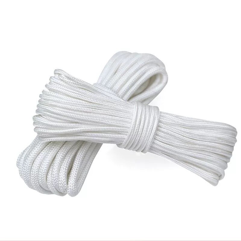 Záchranné lano so silným magnetom, 6 mm stanové lano, pletené lano, viazacie lano, lano na oblečenie, nylonové lano, bezpečnostné protipožiarne lano, dekoračné lano