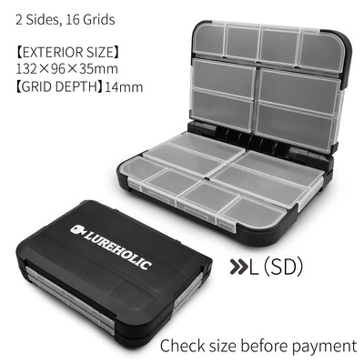 LUREHOLIC Kutije za pribor za pecanje za pohranjivanje pribora za mamce, kopče, okretne glave, udice, mamce za mamce, utege od volframa itd.