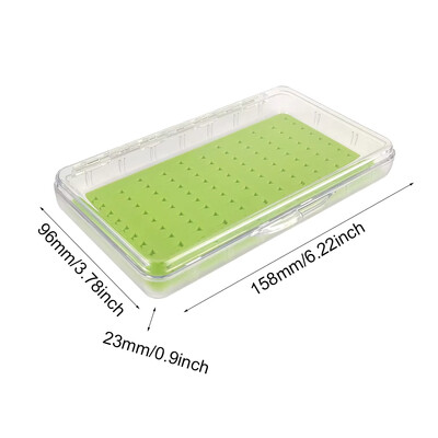 2 komada super tanke prozirne plastične kutije sa silikonskim umetkom Kutije za mušičarenje za držanje mušica