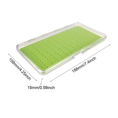 2 komada super tanke prozirne plastične kutije sa silikonskim umetkom Kutije za mušičarenje za držanje mušica