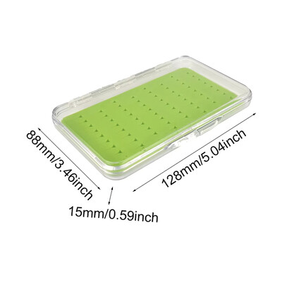 2 komada super tanke prozirne plastične kutije sa silikonskim umetkom Kutije za mušičarenje za držanje mušica