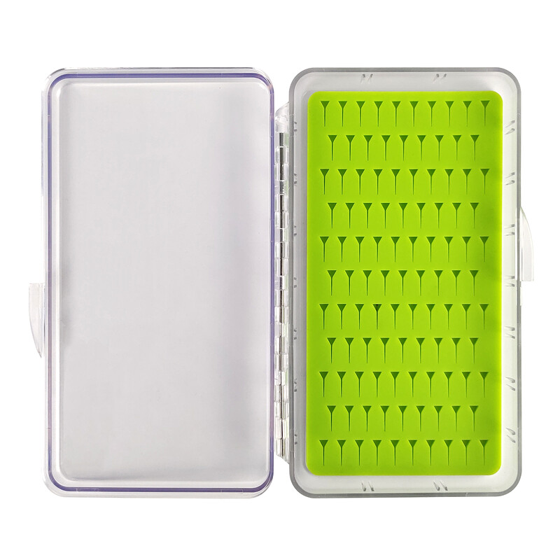 2 komada super tanke prozirne plastične kutije sa silikonskim umetkom Kutije za mušičarenje za držanje mušica