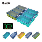 Cutie de accesorii de pescuit 3 buc. Mini cutie de depozitare din plastic, container pentru cârlig, compartimente pentru momeală, organizator, cutie pentru instrumente pentru crap, cu luminoasă