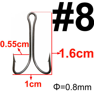 20 komada Dvostruka udica za pecanje Dvostruka udica za vezanje mušica za Jig Bass Udica za ribolov Veličina 1 2 4 6 8 1/0 2/0 3/0 4/0 5/0