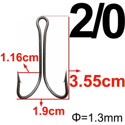20 komada Dvostruka udica za pecanje Dvostruka udica za vezanje mušica za Jig Bass Udica za ribolov Veličina 1 2 4 6 8 1/0 2/0 3/0 4/0 5/0