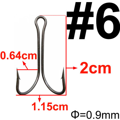 20 komada Dvostruka udica za pecanje Dvostruka udica za vezanje mušica za Jig Bass Udica za ribolov Veličina 1 2 4 6 8 1/0 2/0 3/0 4/0 5/0