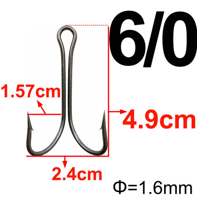 20 komada Dvostruka udica za pecanje Dvostruka udica za vezanje mušica za Jig Bass Udica za ribolov Veličina 1 2 4 6 8 1/0 2/0 3/0 4/0 5/0