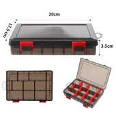 Višenamjenska kutija za mamac za pecanje Pretinci Kutija za pohranu pribora za ribolov Uklonjivi razdjelnici Kutija za pecanje Pribor za ribolovnu opremu