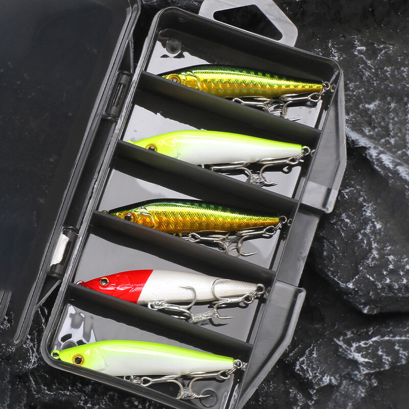 Višenamjenska kutija za mamac za pecanje Pretinci Kutija za pohranu pribora za ribolov Uklonjivi razdjelnici Kutija za pecanje Pribor za ribolovnu opremu