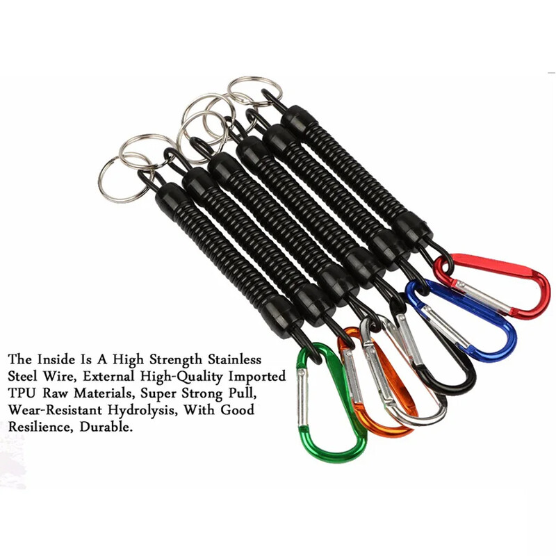 6 komada elastičnog fiksiranog užeta protiv gubitka štapa za pecanje Zaštita tipa ribljeg kotača Višenamjenski alat Dodaci za pecanje