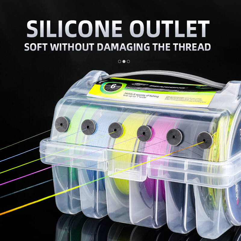 BEARKING Kutija za pribor za pecanje 6 odjeljaka Kutija za pohranu udica za pribor za pecanje Dvostrane kutije za organizatore alata za pecanje