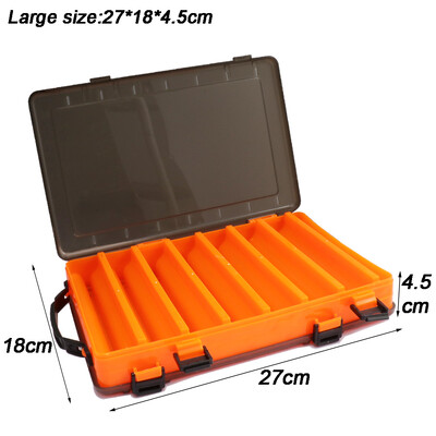 Velike kutije za pribor za pecanje Dvoslojna prijenosna pohrana varalica s više odjeljaka Kutija s alatom za opremu Plastična kutija za nošenje Spremnik za mamce