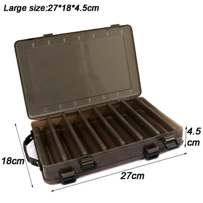 Velike kutije za pribor za pecanje Dvoslojna prijenosna pohrana varalica s više odjeljaka Kutija s alatom za opremu Plastična kutija za nošenje Spremnik za mamce