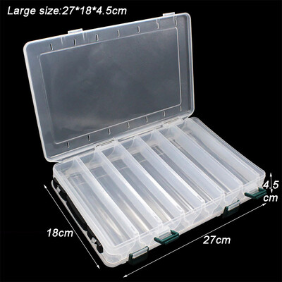 Velike kutije za pribor za pecanje Dvoslojna prijenosna pohrana varalica s više odjeljaka Kutija s alatom za opremu Plastična kutija za nošenje Spremnik za mamce
