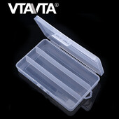 VTAVTA Cutie pentru momeli de pescuit cu 3 compartimente Cutie de depozitare pentru containere Instrumente transparente de înaltă rezistență Accesorii de pescuit din plastic