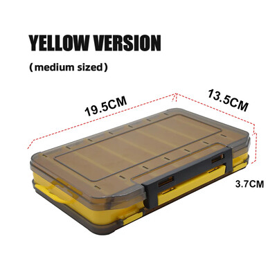 Vodootporna kutija za pribor za pecanje, Kutije za organizatore mamaca za pohranu udica za ribu, dvoslojni spremnik, prijenosna torbica Alat za kovčeg