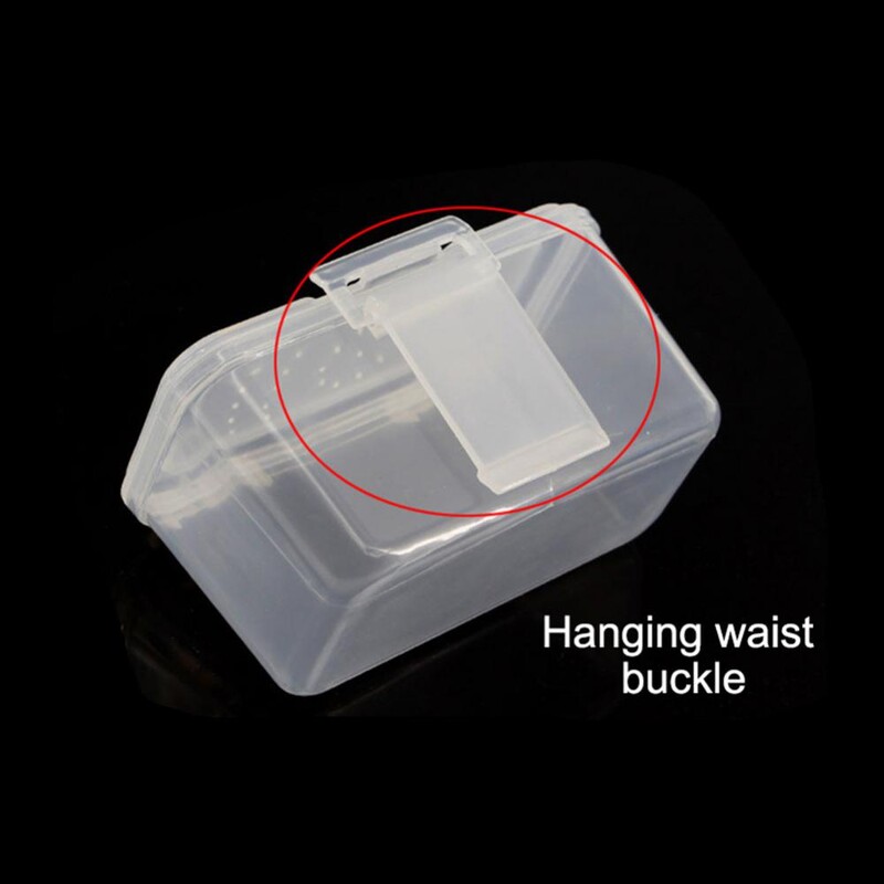 Kutija za mamac za pecanje Viseći oko struka Prijenosna kutija za mamac za pecanje Kutija za mamac za kišne gliste Prozračna kutija za živi mamac za crvene crve Kutija za ribolovni pribor