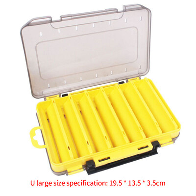 Velike kutije za pribor za pecanje Dvoslojna prijenosna pohrana varalica s više odjeljaka Kutija s alatom za opremu Plastična kutija za nošenje Spremnik za mamce