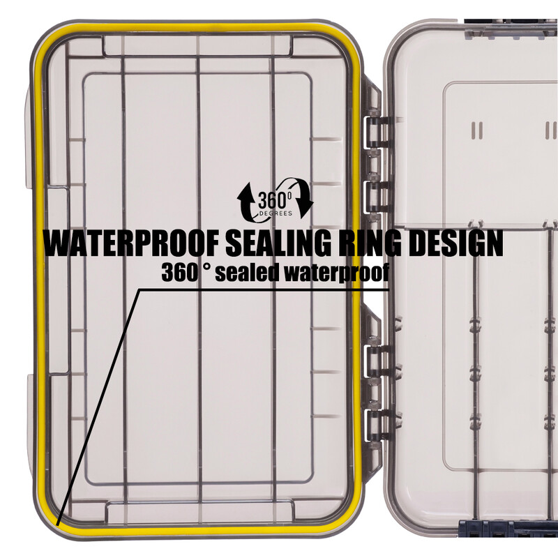 Noua cutie mare rezistenta la apa pentru pescuit, carlig de pescuit momeli de pescuit cutie de depozitare momeli accesoriu portabil pentru unelte de pescuit