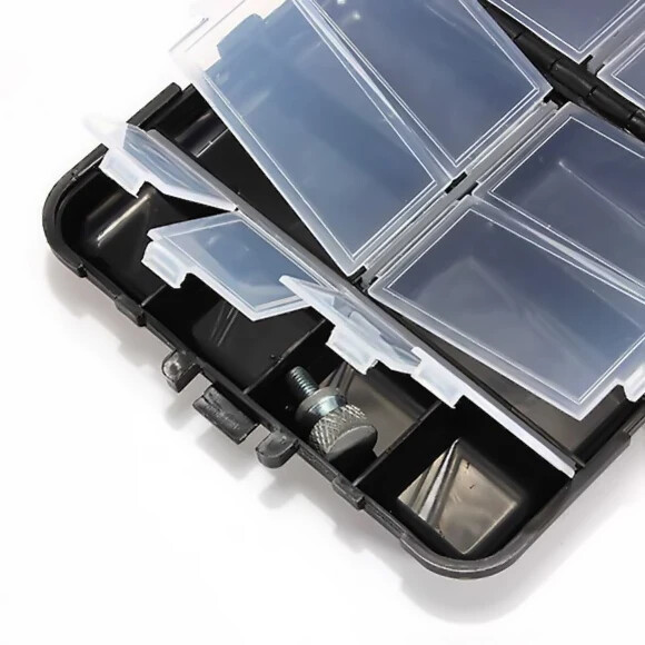 1PC Kutije za pohranu mamaca za pecanje Prijenosni dvostrani organizator udica za mamce Mini uslužna kutija za ribolov s mamcima