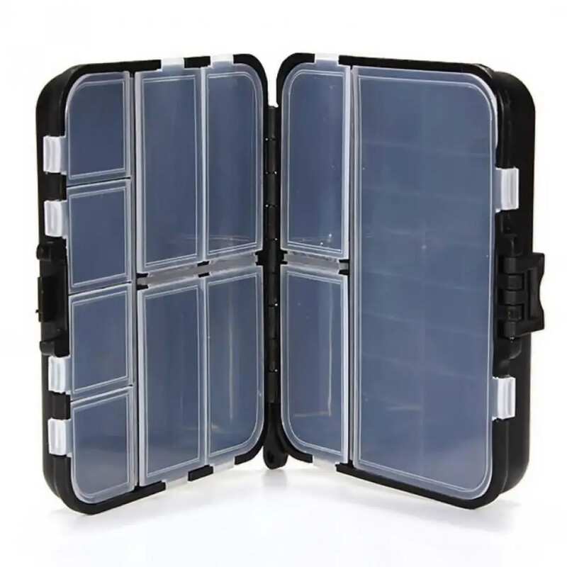 1PC Kutije za pohranu mamaca za pecanje Prijenosni dvostrani organizator udica za mamce Mini uslužna kutija za ribolov s mamcima