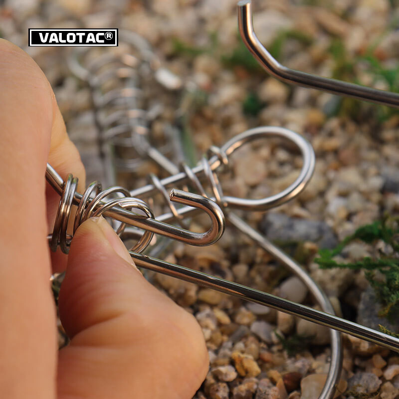 5-metrová šnúrka na krk Kukan Carp Fishing Accessories Nerezová oceľ Sea River Fish Lock Lock Lock Outdoor Sport Fishing Guide