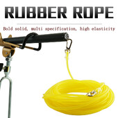 3/5/8/10/15/20 m Ochrana rybárskeho prútu, elastické gumené lano, ochrana proti strate, s háčikmi, bezpečnostná hadica proti navíjaniu a uhryznutiu