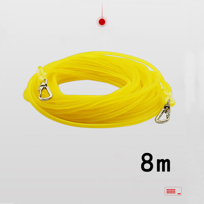 3/5/8/10/15/20 m Ochrana rybárskeho prútu, elastické gumené lano, ochrana proti strate, s háčikmi, bezpečnostná hadica proti navíjaniu a uhryznutiu