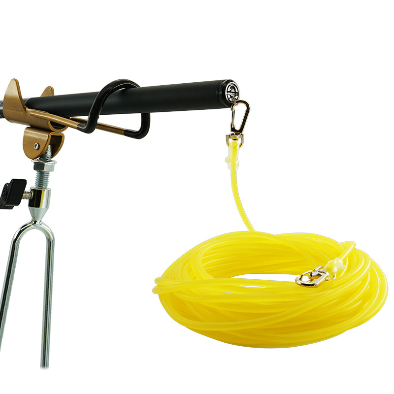 3/5/8/10/15/20 m Ochrana rybárskeho prútu, elastické gumené lano, ochrana proti strate, s háčikmi, bezpečnostná hadica proti navíjaniu a uhryznutiu