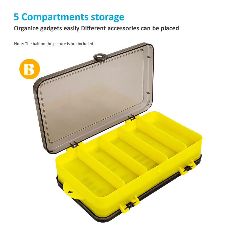 Žvejybos dėžė Daugiafunkcinė dvipusė nešiojama kempinė, muselių masalų konteineris Jig galvutė kabliukas laikymo jauko dėklo priedų dėžutė