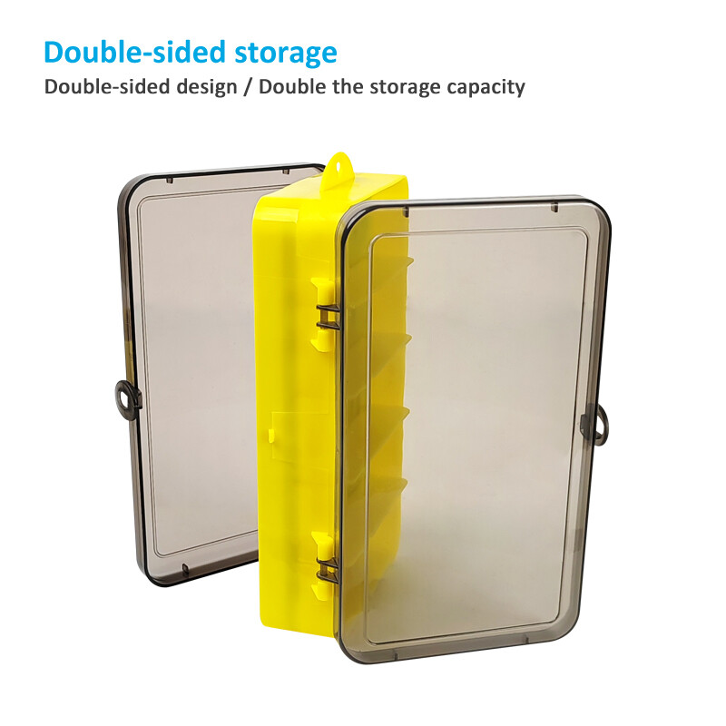 Žvejybos dėžė Daugiafunkcinė dvipusė nešiojama kempinė, muselių masalų konteineris Jig galvutė kabliukas laikymo jauko dėklo priedų dėžutė