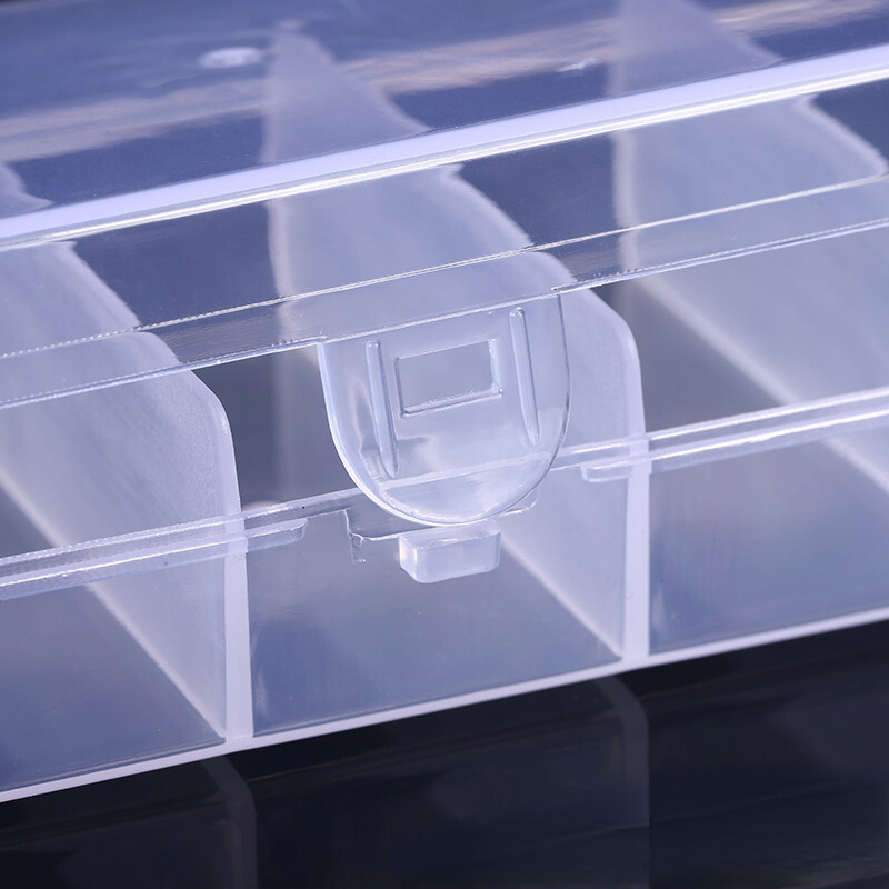 Prozirna vidljiva plastična kutija za ribolov s 5 odjeljaka Kutija za pohranu varalica za pecanje Alat za ribe 13*6 cm