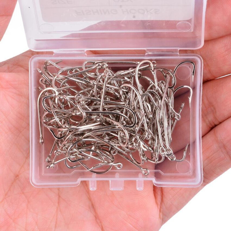 100 kom/kutija Ribarska udica s dugačkom drškom 1#-12# Ribolovne udice od visokougljičnog čelika s bodljikavim ivicama Posebne udice za mamac za ribolov na otvorenom