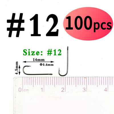 Elllv 100 komada #16 - #4/0 Aberdeen Long Shank Fine Wire Fishhook Udice za slanovodni slatkovodni ribolov Sabiki Rig Streamer Fly Hooks
