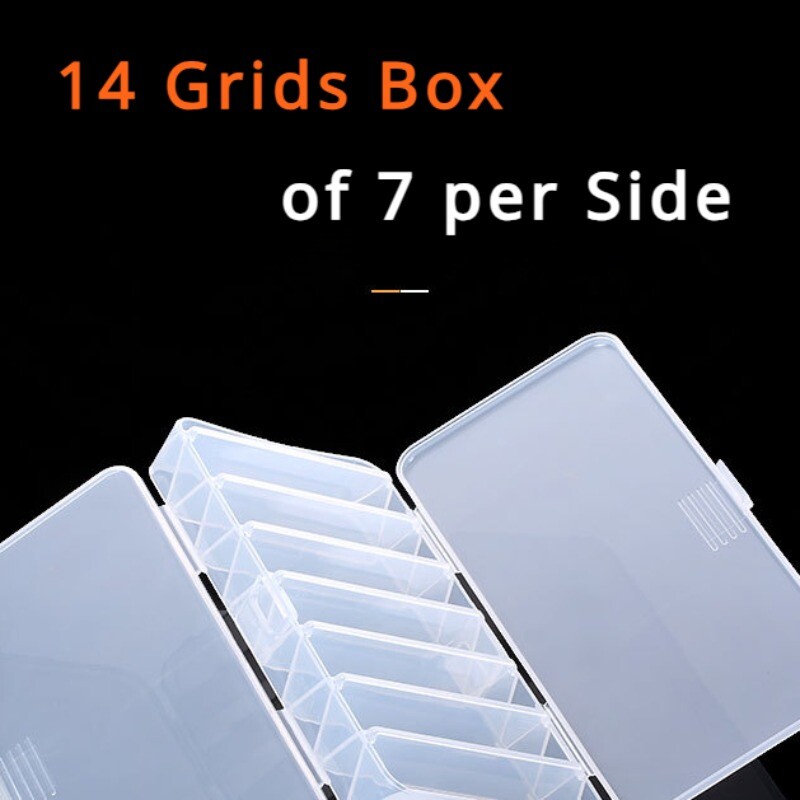 Reverzibilna kutija za mamac Set mamaca Poseban organizator Dvostruki alat Šljokice Lažni mamac Drveni škampi Kutije za pribor za pecanje Alati