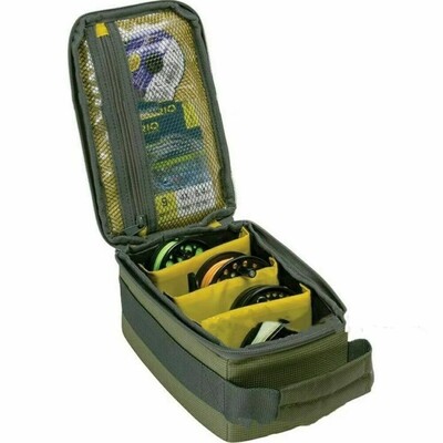 Nešiojamas žvejybos ritės laikymo krepšys Fly Lure Line Tackle Gear Organizer Užtrauktukas