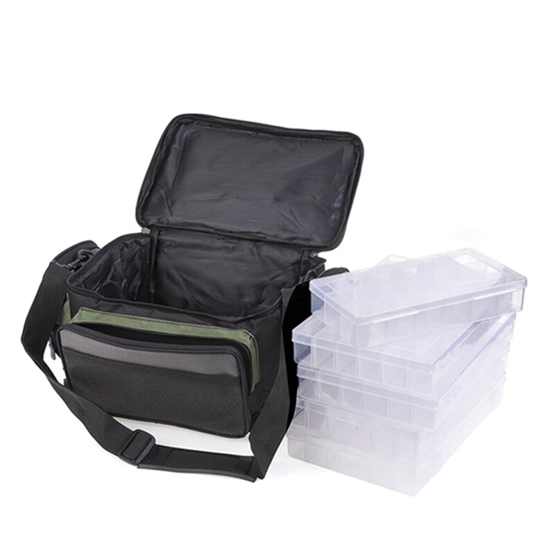 Višenamjenska torba za ribolov Na rame Rola za pecanje preko tijela Mamac za pohranu opreme Oxford tkanina Torbe za ribolov velikog kapaciteta