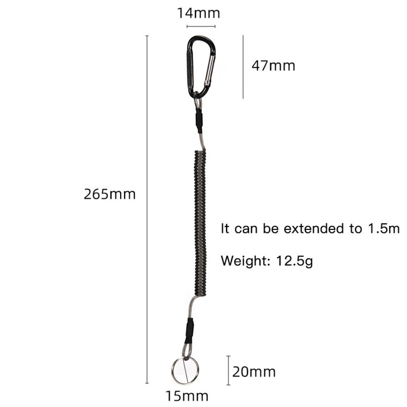 Uže za pecanje Uže za veslanje Gumb za penjanje Karabiner Anti-Lost Opružni konop Mamac za izgubljeni konop Oprema za pecanje Pribor za ribolov