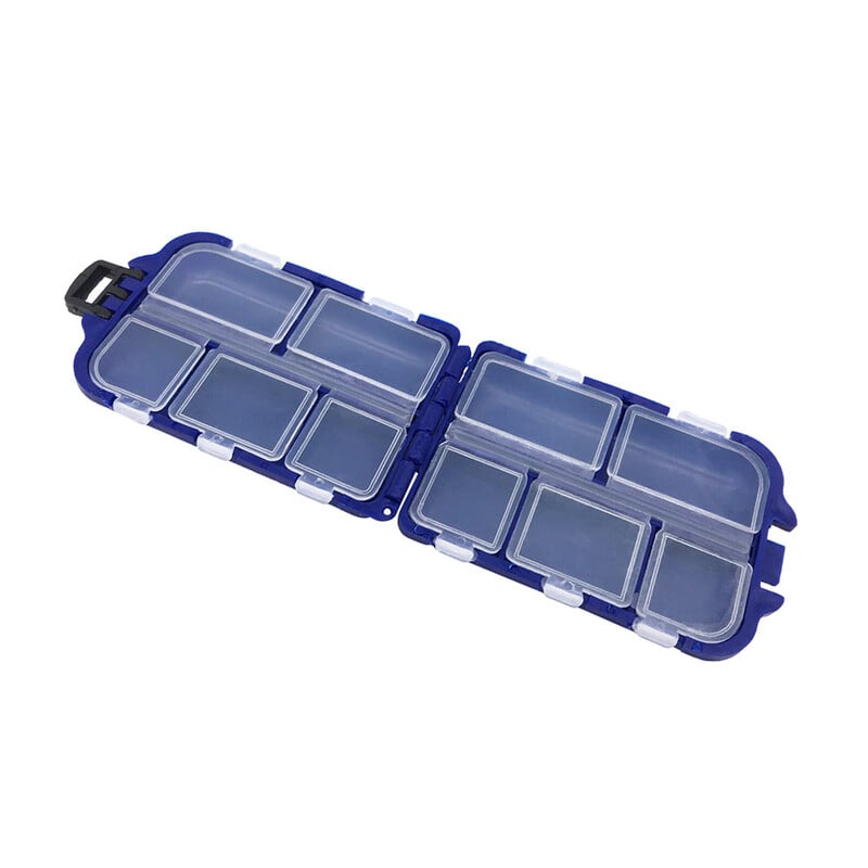 Daugiafunkcinė masalų dėžutės žvejybos reikmenų dėžutė, plastikinė, skaidri, vandeniui atspari maža laikymo kabliuko dėklas, žvejybos reikmenys