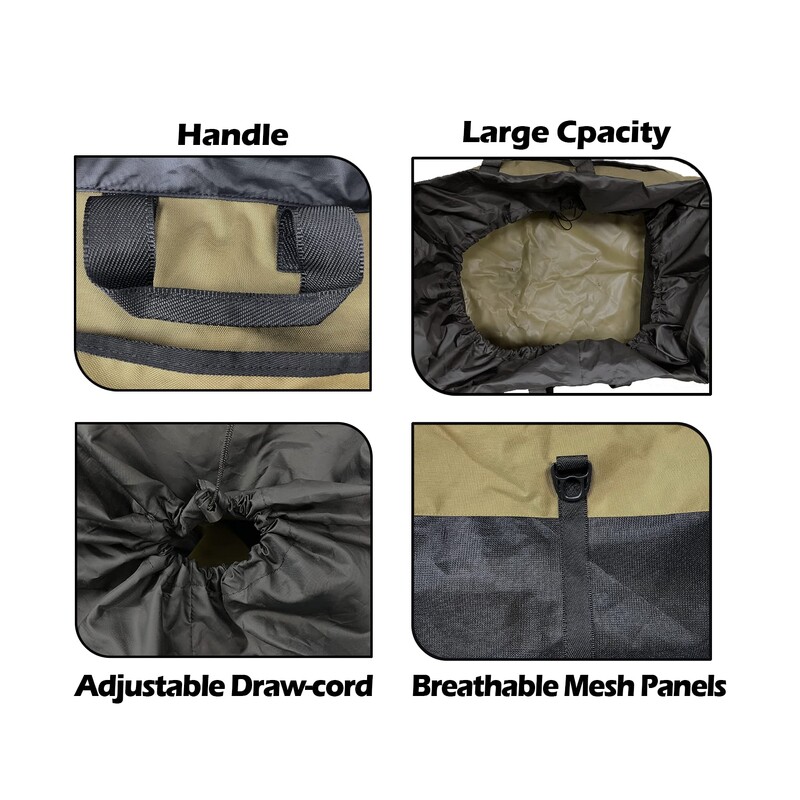 NOVA torba za ribolov, lov s vodom za vodu s mrežicom za ventilaciju, torba za čizme za vodu s vodom, mušičarska ruksak za ribolov, planinarenje, kampiranje