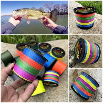 JOF New Brand Fishing Line 0.8-8.0# Strong PE X9 Braided 100m Bait Bass 20-100LB Smooth Multifilament Saltwater 4 Colors Pesca