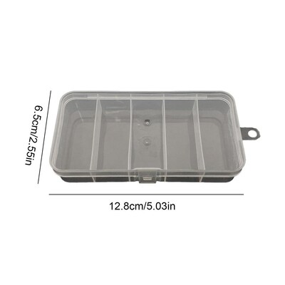 Kutija za spremanje varalica za ribolov, 5 rešetki, prozirnog dizajna, za varalice i udice