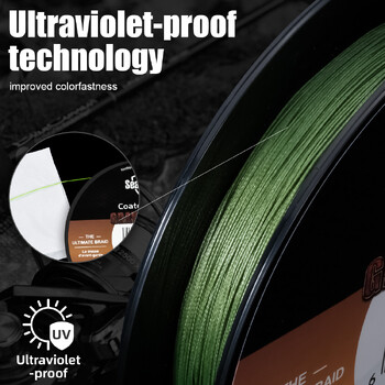 SeaKnight Μάρκα Gravitation G9 II Fast Sinking Fishing Line 300m/150m με επίστρωση PTFE Braided Fishing Line, ανθεκτική στην υπεριώδη ακτινοβολία