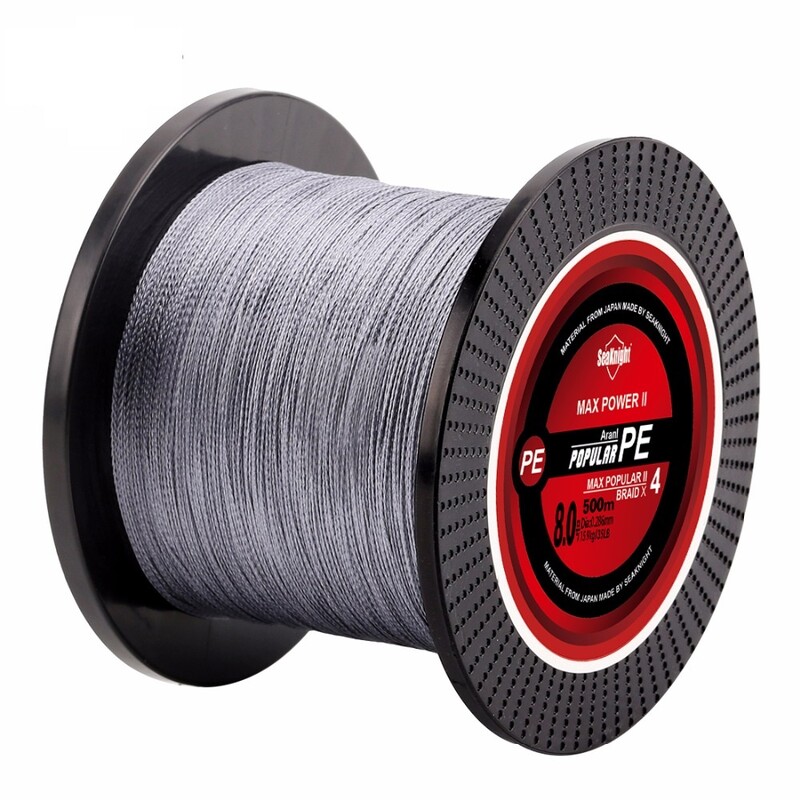 SeaKnight Brand Braided Line TP 500M 4 Strands Braided Fishing Line Smooth Multifilament PE 8-60LB Saltwater/Freshwater Sea LINE